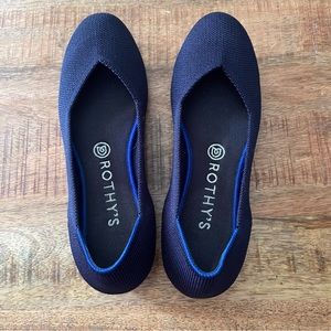 Rothy’s Navy Flat with Rounded toe (Size 8)